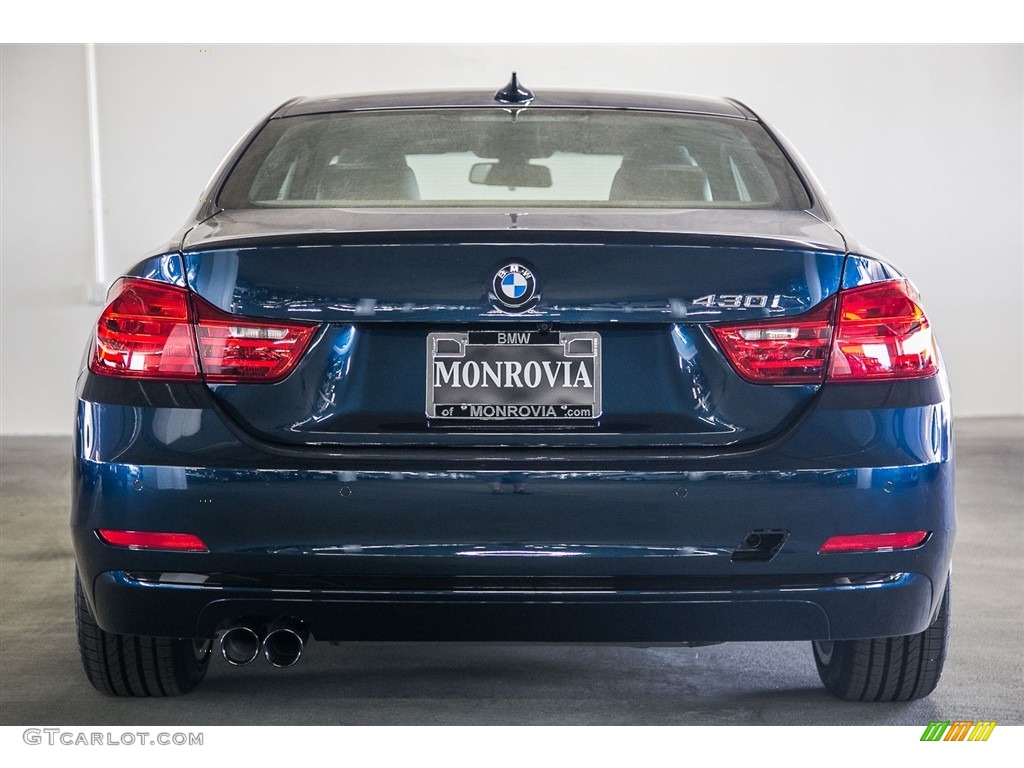 2017 4 Series 430i Coupe - Midnight Blue Metallic / Black photo #4