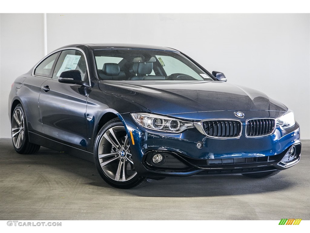 2017 4 Series 430i Coupe - Midnight Blue Metallic / Black photo #12