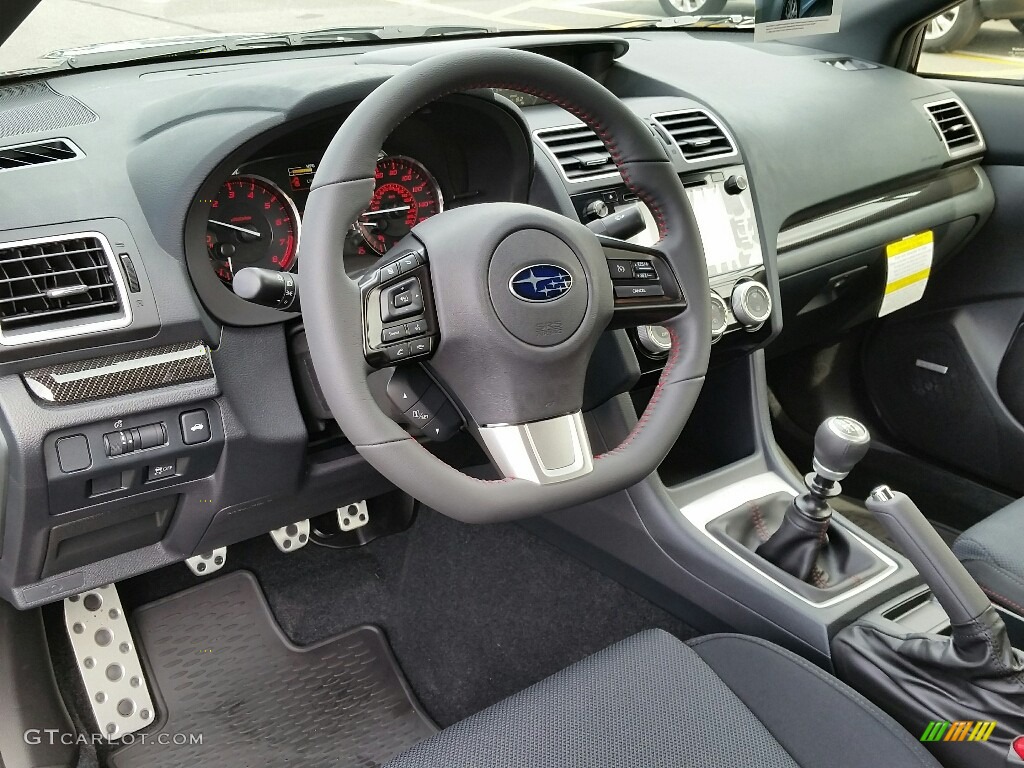 Carbon Black Interior 2017 Subaru WRX Premium Photo #116050602