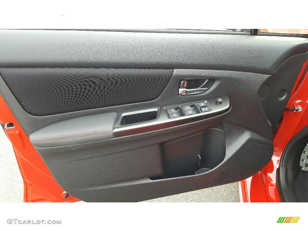 2017 WRX Premium - Pure Red / Carbon Black photo #6