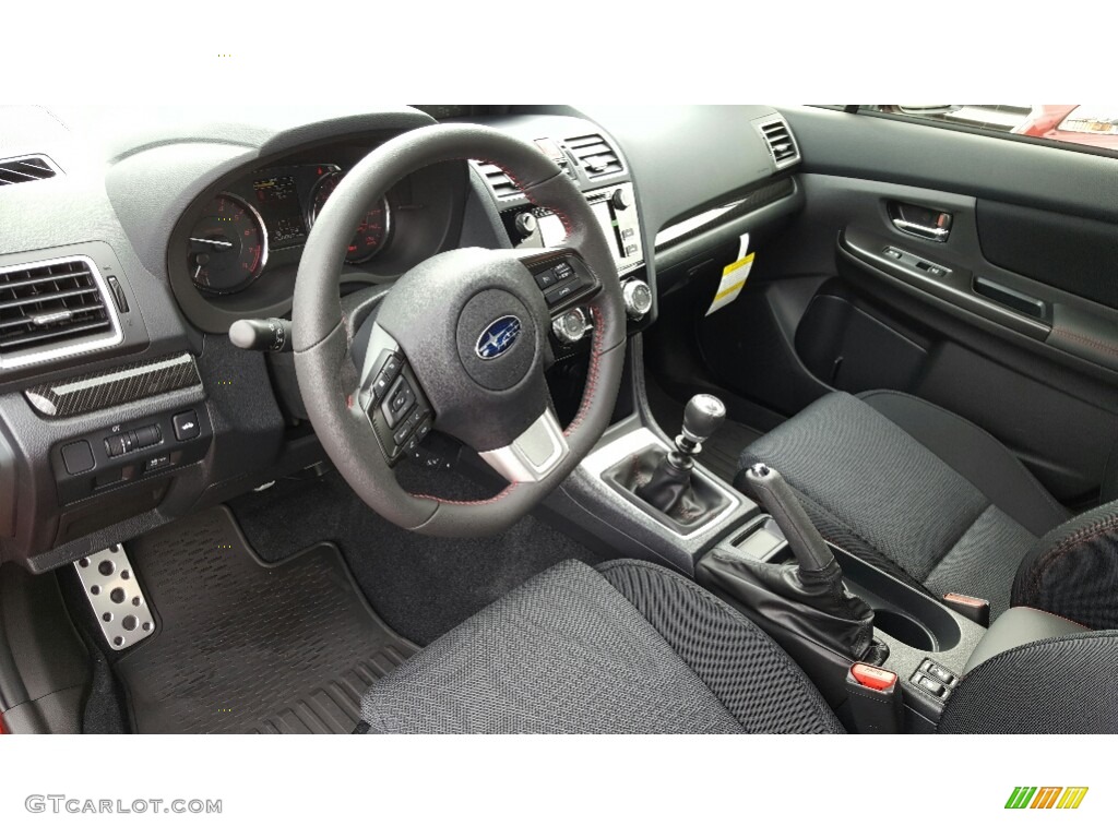 Carbon Black Interior 2017 Subaru WRX Premium Photo #116050665