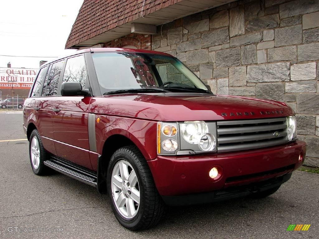 2004 Range Rover HSE - Alveston Red Metallic / Sand/Jet Black photo #6