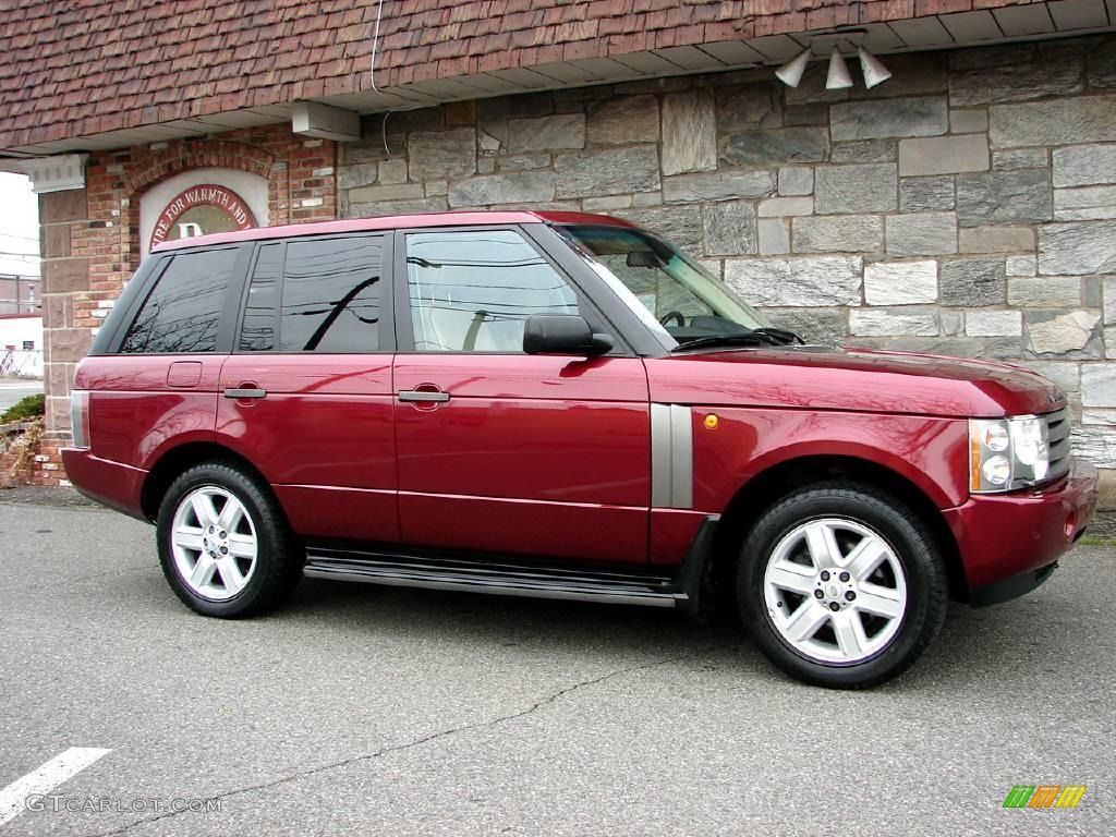 2004 Range Rover HSE - Alveston Red Metallic / Sand/Jet Black photo #7
