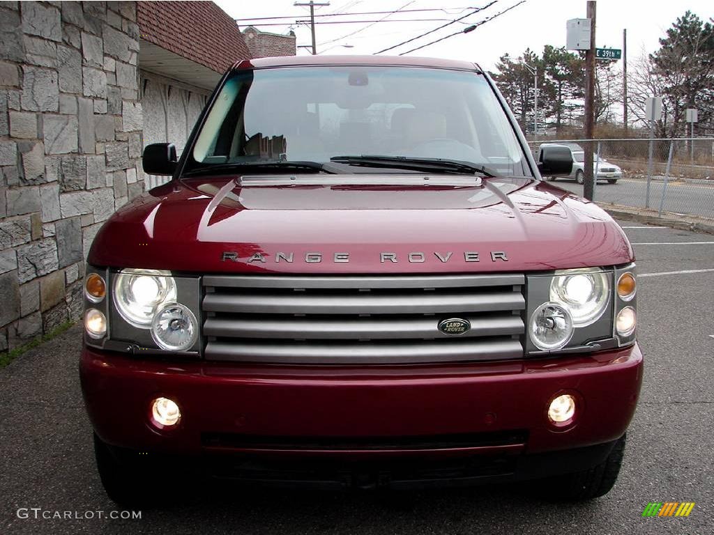 2004 Range Rover HSE - Alveston Red Metallic / Sand/Jet Black photo #8