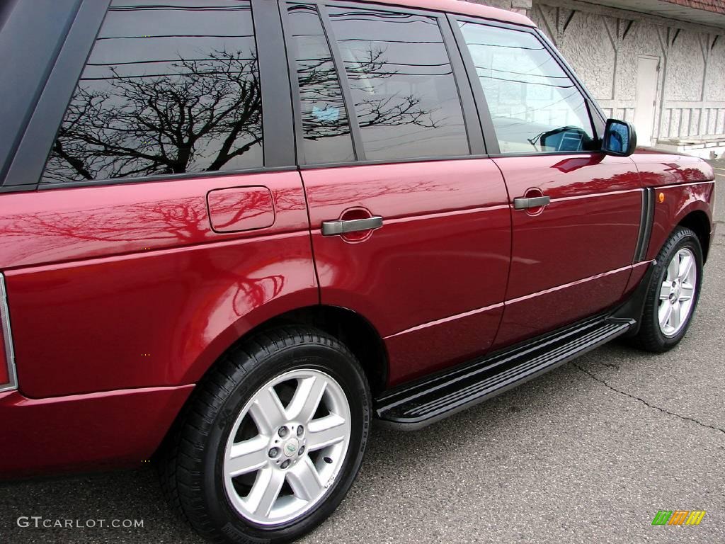 2004 Range Rover HSE - Alveston Red Metallic / Sand/Jet Black photo #10