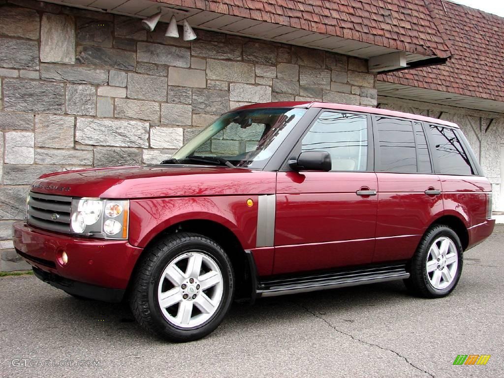 2004 Range Rover HSE - Alveston Red Metallic / Sand/Jet Black photo #12