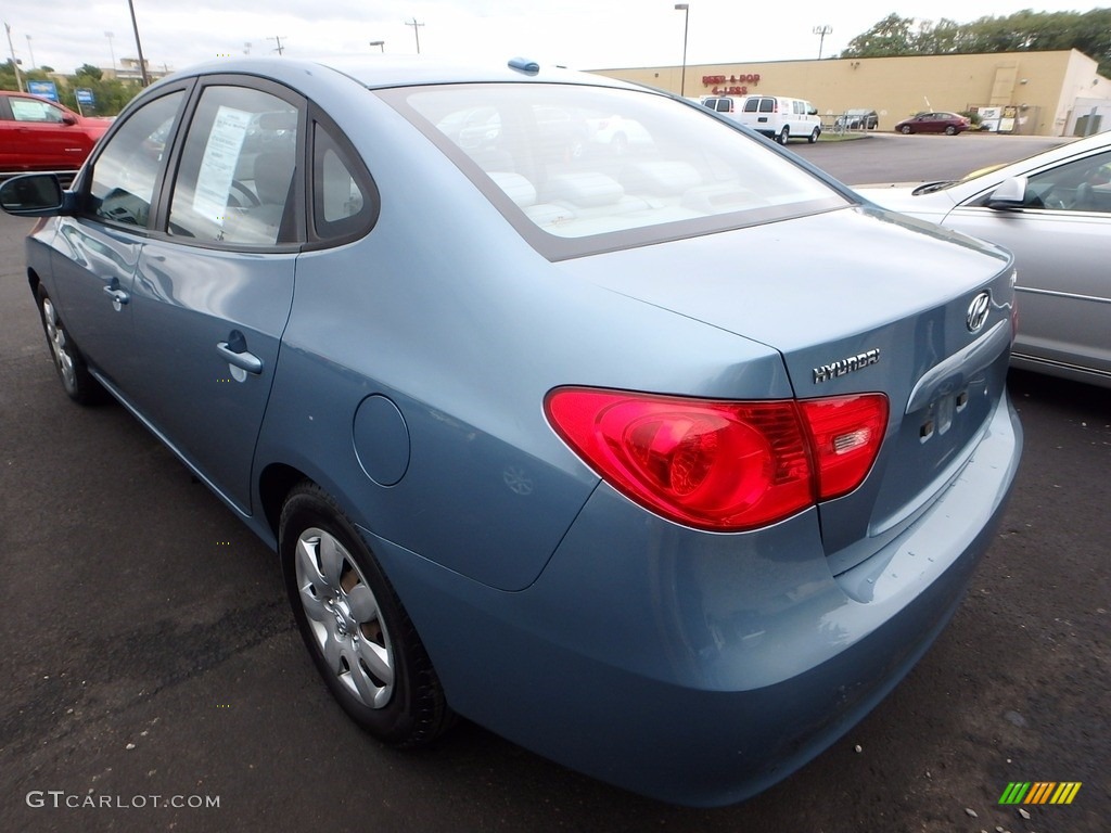 2007 Elantra GLS Sedan - Seattle Light Blue / Gray photo #2