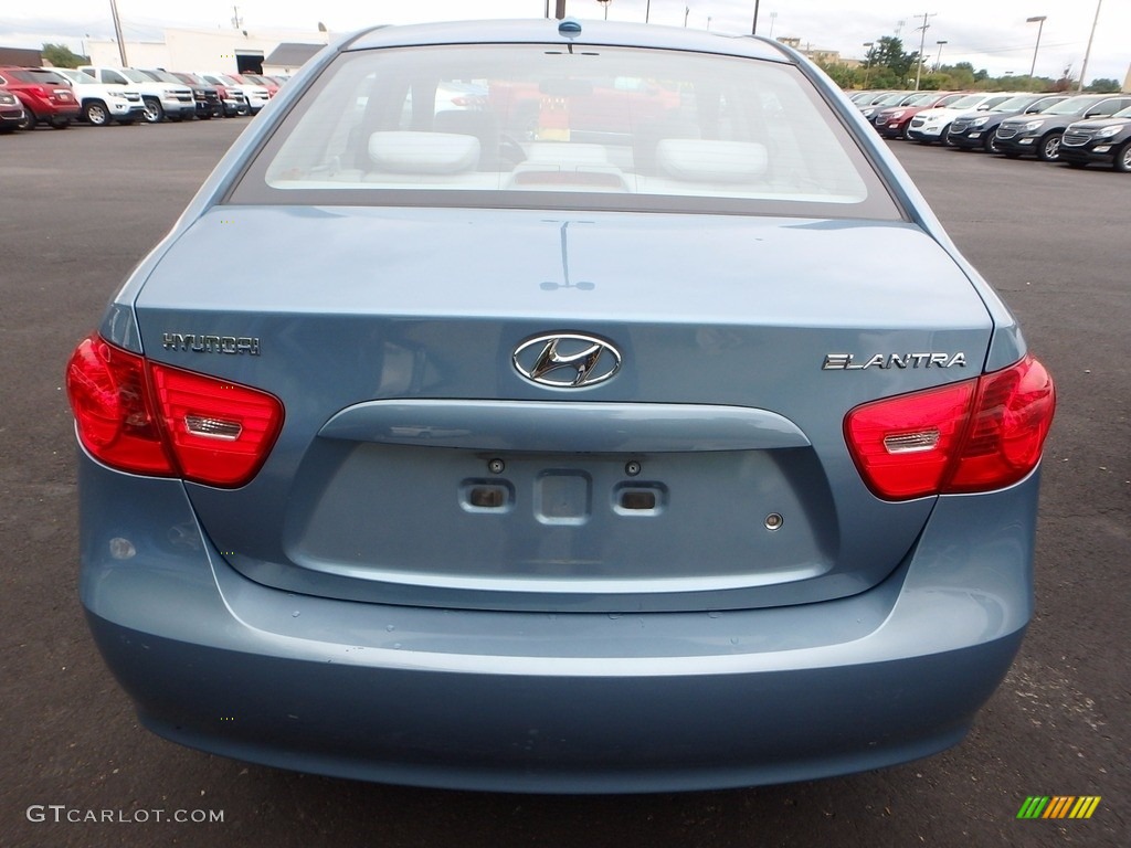 2007 Elantra GLS Sedan - Seattle Light Blue / Gray photo #3