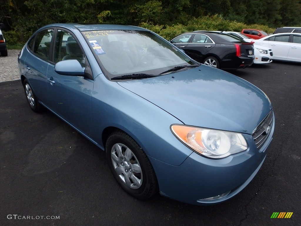 2007 Elantra GLS Sedan - Seattle Light Blue / Gray photo #5