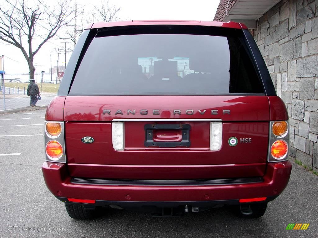 2004 Range Rover HSE - Alveston Red Metallic / Sand/Jet Black photo #14