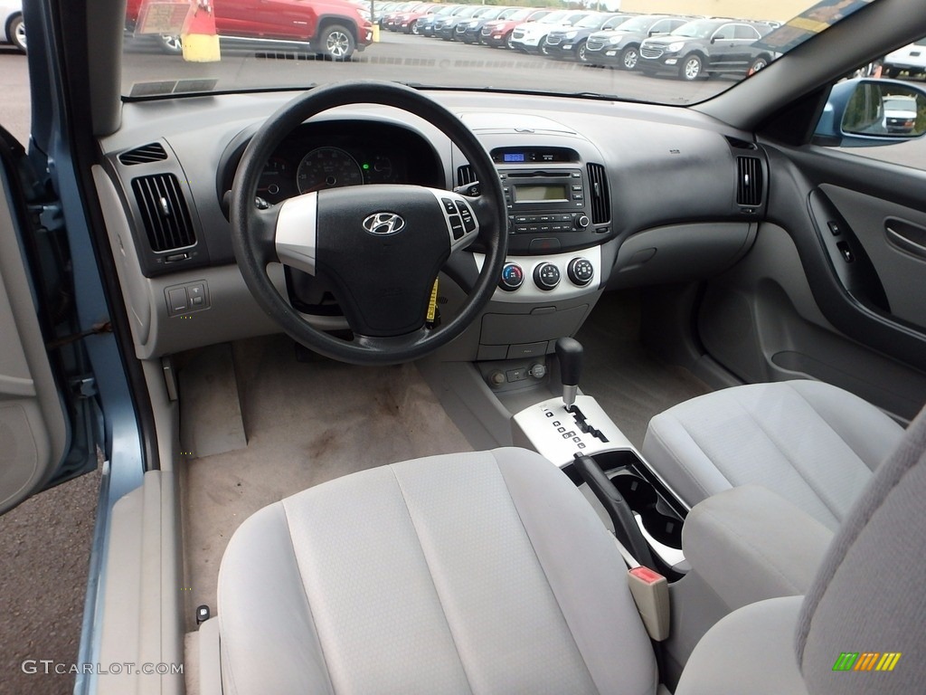 2007 Elantra GLS Sedan - Seattle Light Blue / Gray photo #10
