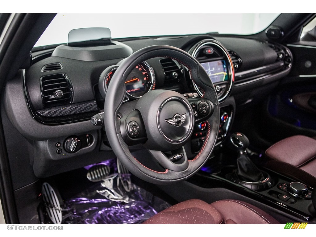 Cross Punch Leather/Pure Burgundy Interior 2017 Mini Clubman Cooper S ALL4 Photo #116053294