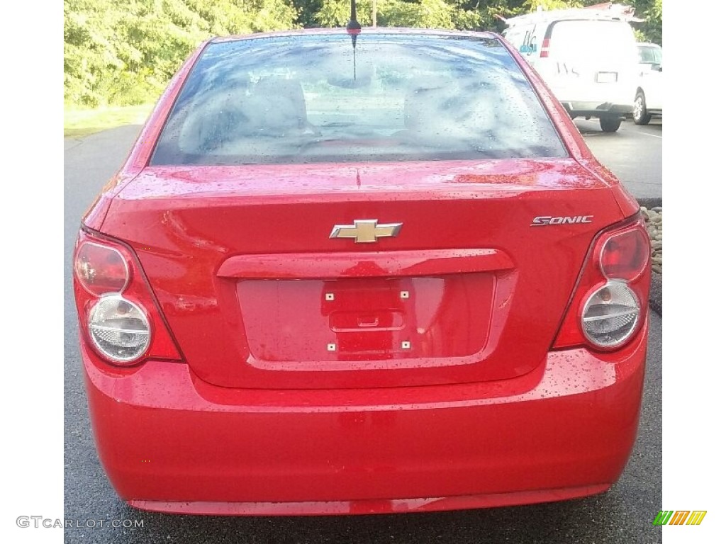 2012 Sonic LS Sedan - Victory Red / Jet Black/Dark Titanium photo #6