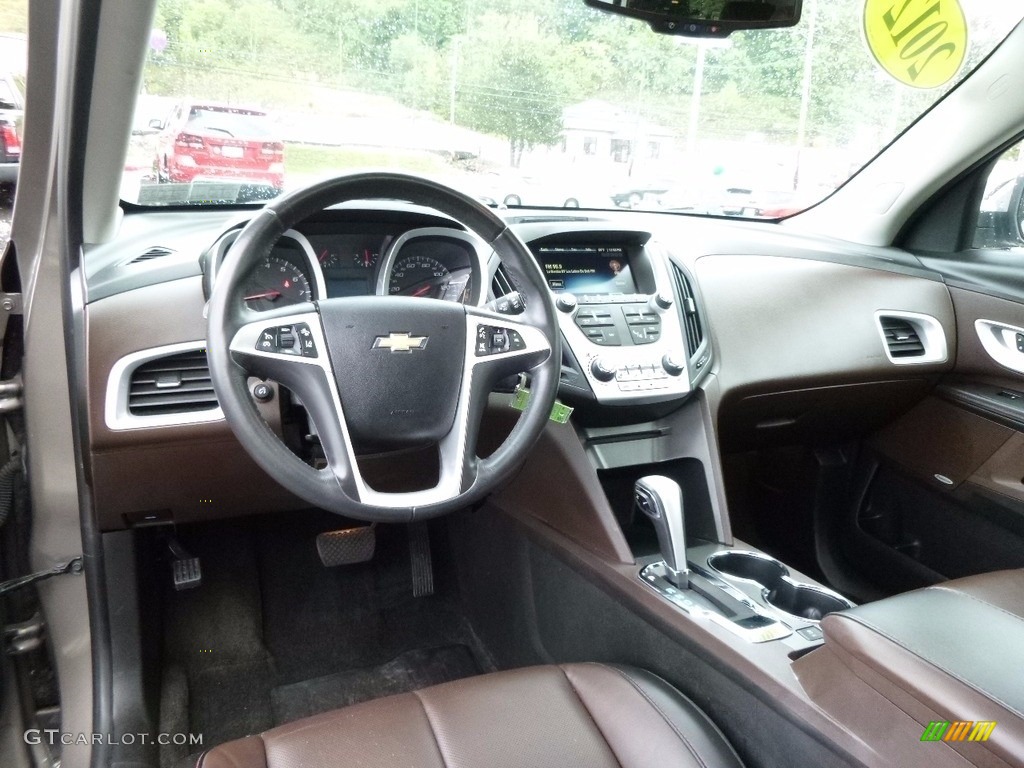 Brownstone/Jet Black Interior 2012 Chevrolet Equinox LTZ AWD Photo #116056600