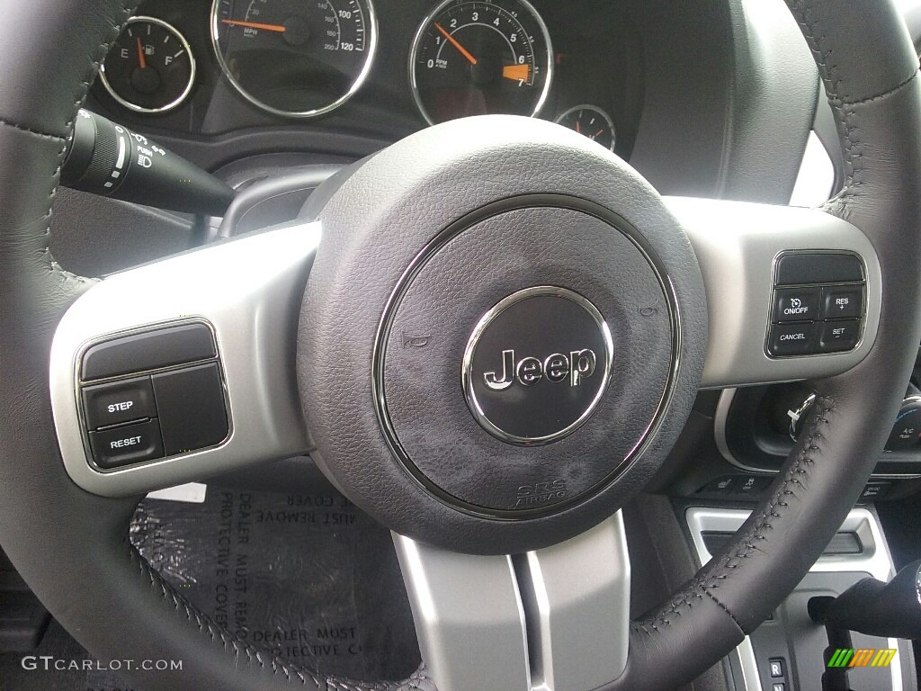 2017 Jeep Compass High Altitude Dark Slate Gray Steering Wheel Photo #116056975