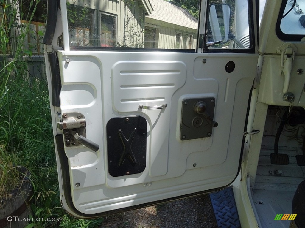 1968 Toyota Land Cruiser FJ45 Pickup Truck Black Door Panel Photo #116060923