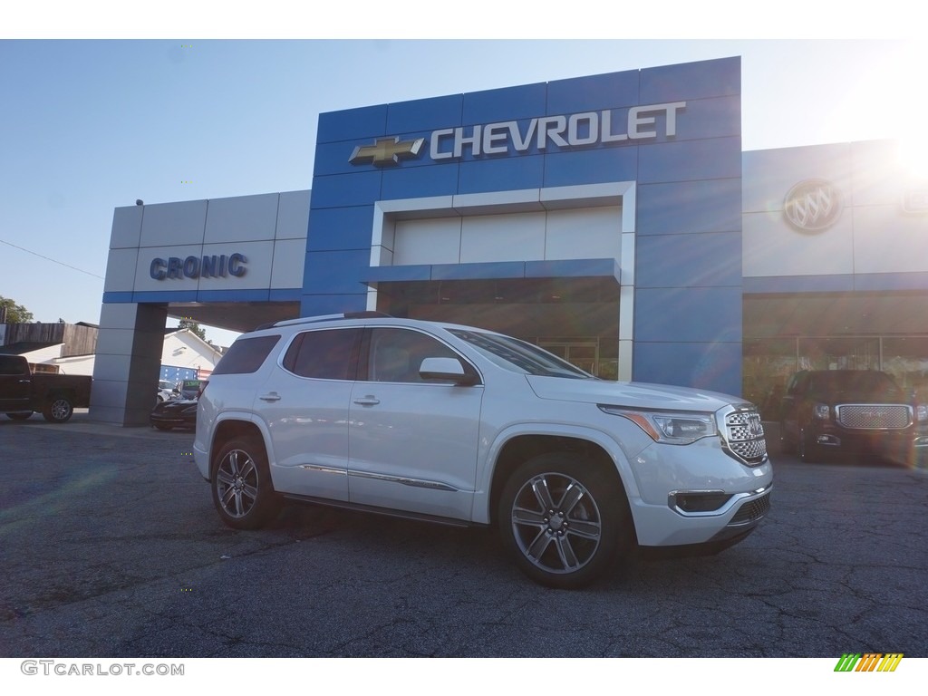 White Frost Tricoat GMC Acadia