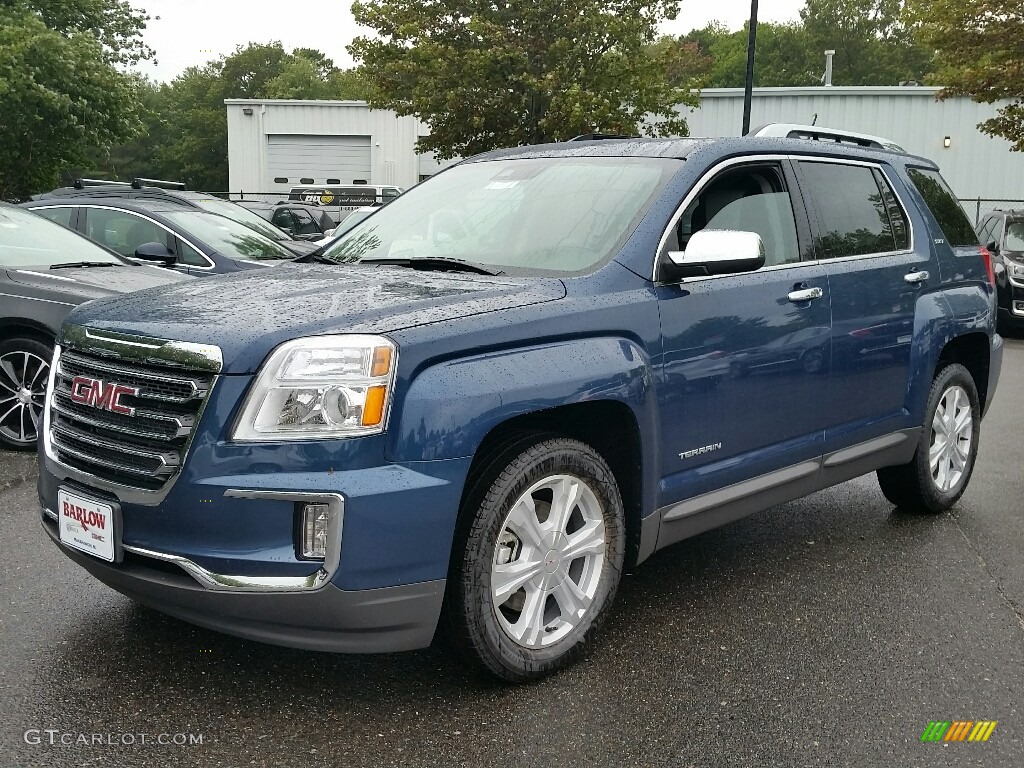 2017 Terrain SLT AWD - Slate Blue Metallic / Light Titanium photo #1