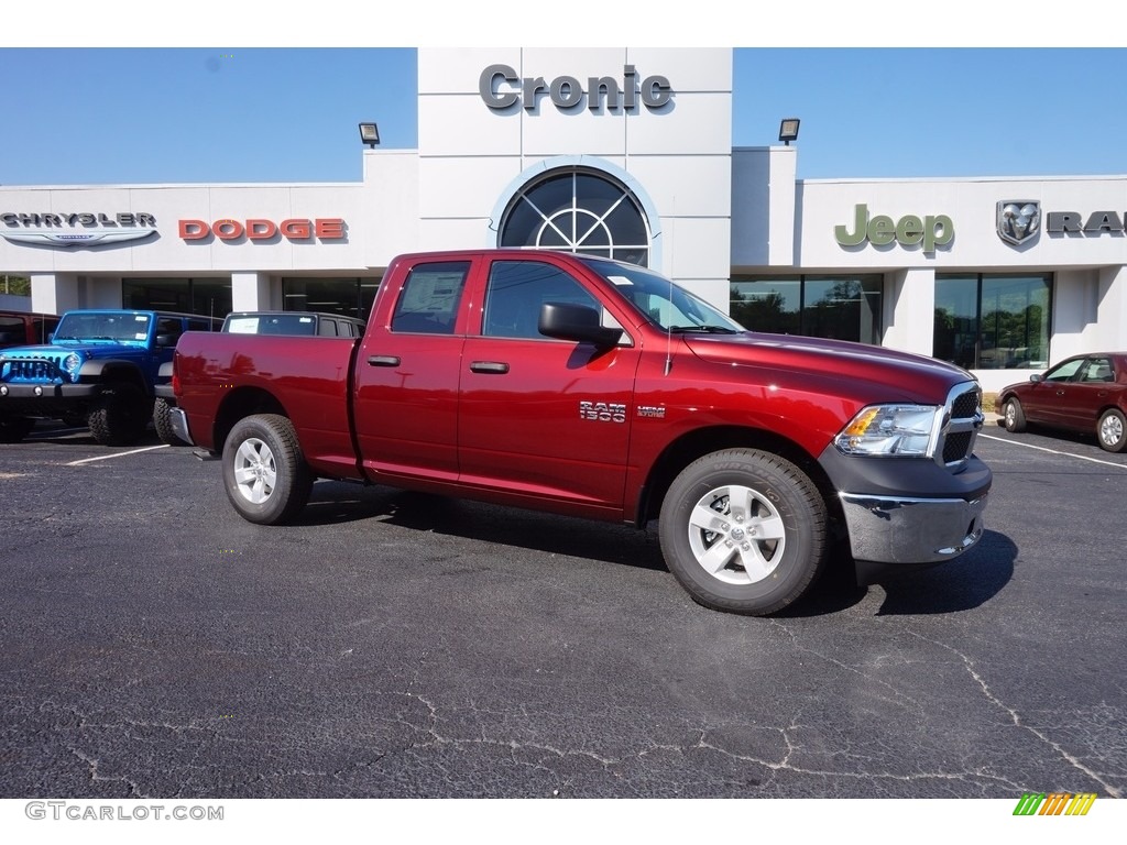 2017 1500 Tradesman Quad Cab - Delmonico Red Pearl / Black/Diesel Gray photo #1