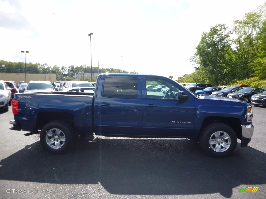2017 Silverado 1500 LT Crew Cab 4x4 - Deep Ocean Blue Metallic / Jet Black photo #4