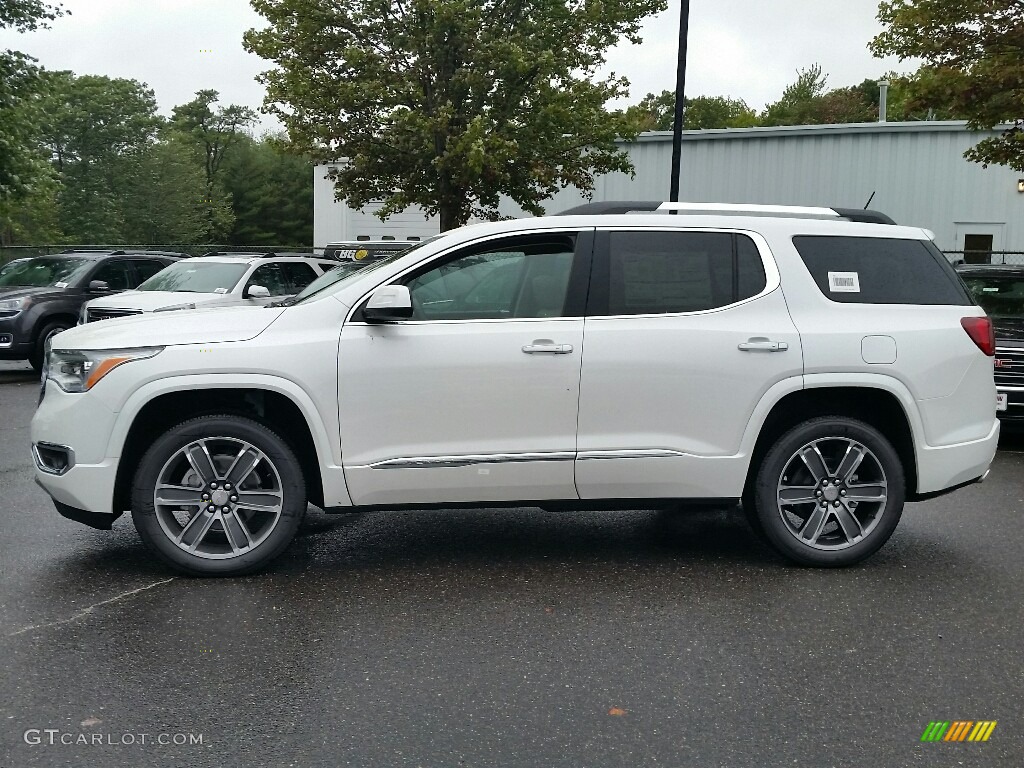 2017 Acadia Denali AWD - White Frost Tricoat / Cocoa/Shale photo #3