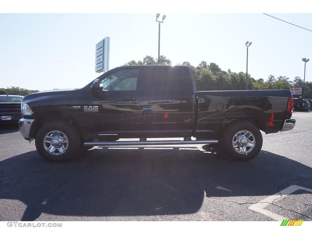 2017 2500 Tradesman Crew Cab 4x4 - Brilliant Black Crystal Pearl / Black/Diesel Gray photo #4