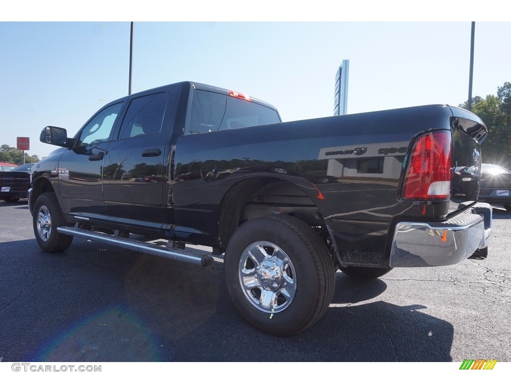 2017 2500 Tradesman Crew Cab 4x4 - Brilliant Black Crystal Pearl / Black/Diesel Gray photo #5