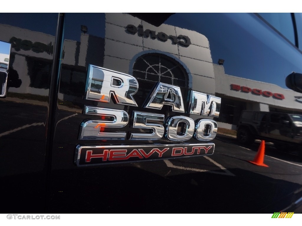 2017 2500 Tradesman Crew Cab 4x4 - Brilliant Black Crystal Pearl / Black/Diesel Gray photo #13