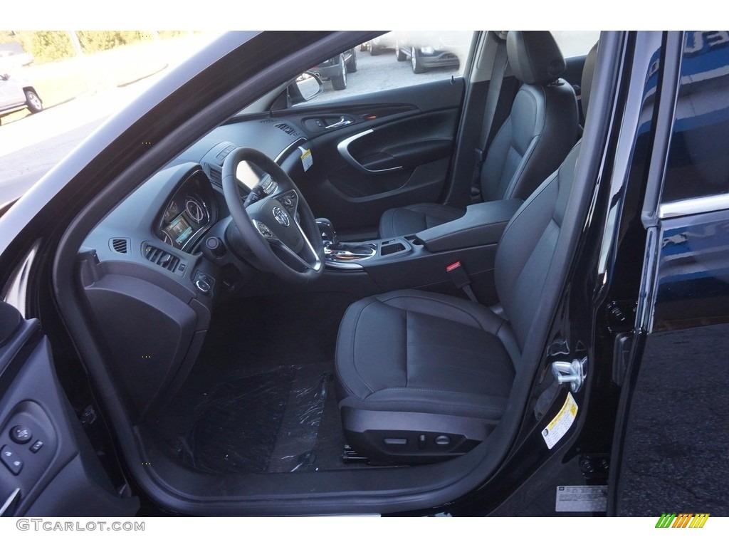 Ebony Interior 2017 Buick Regal 1SV Photo #116067628