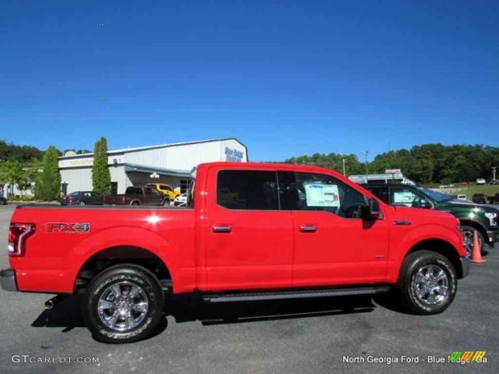 2016 F150 XLT SuperCrew 4x4 - Race Red / Medium Light Camel photo #6