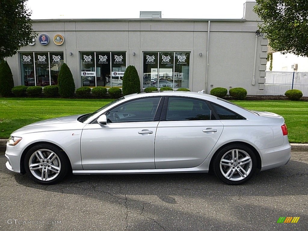 2012 A6 3.0T quattro Sedan - Ice Silver Metallic / Black photo #2
