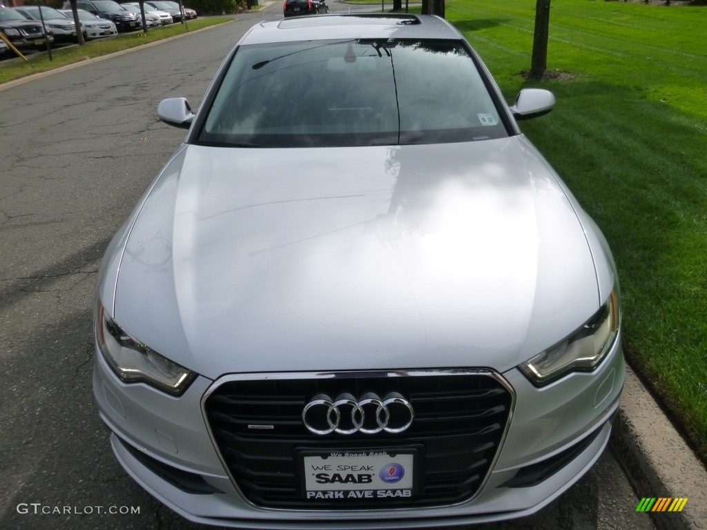 2012 A6 3.0T quattro Sedan - Ice Silver Metallic / Black photo #9