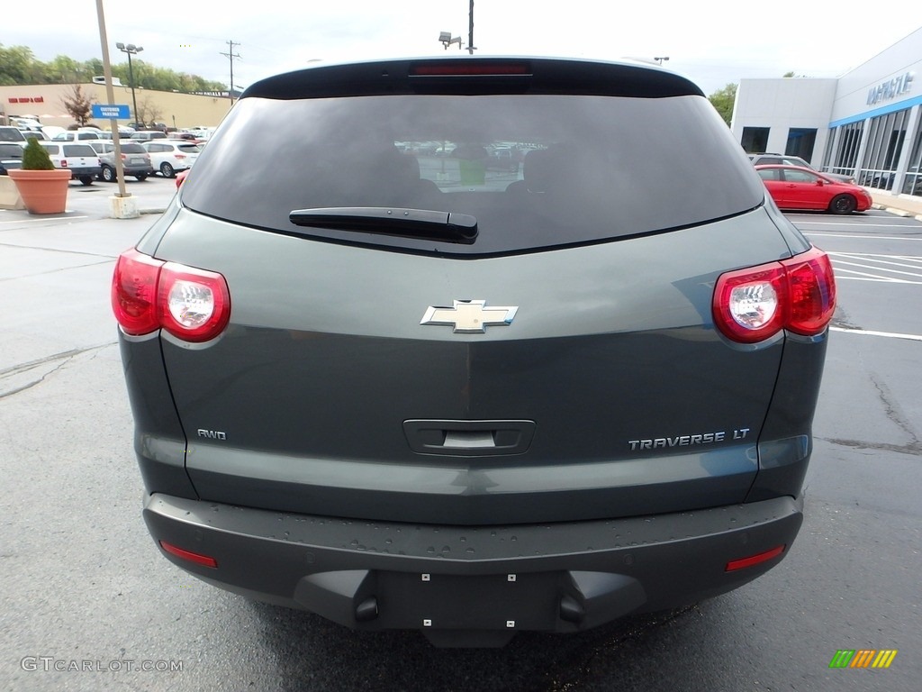 2011 Traverse LT AWD - Steel Green Metallic / Ebony/Ebony photo #6