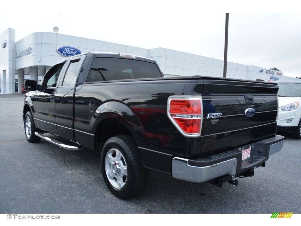 2010 F150 XLT SuperCab - Tuxedo Black / Tan photo #5