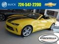 2017 Bright Yellow Chevrolet Camaro LT Convertible  photo #1