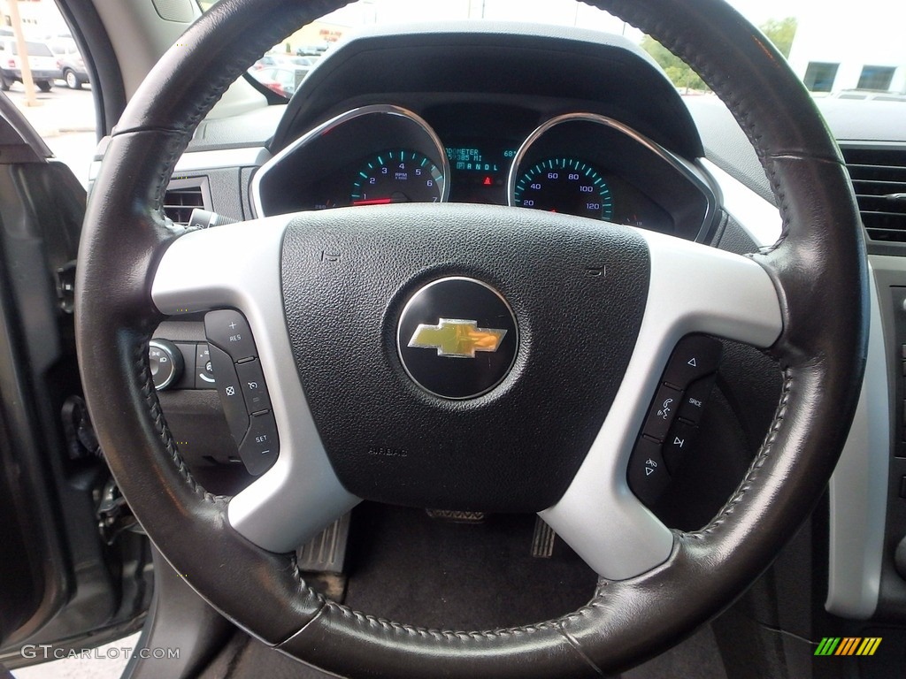 2011 Traverse LT AWD - Steel Green Metallic / Ebony/Ebony photo #27