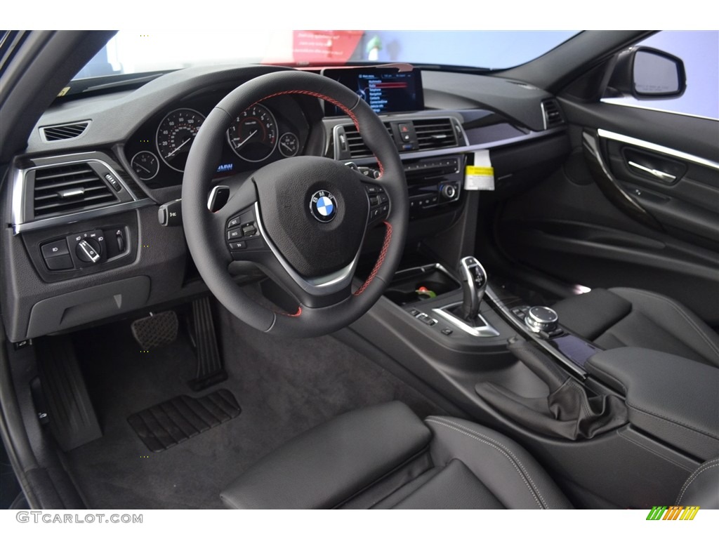 Black Interior 2016 BMW 3 Series 328i xDrive Sports Wagon Photo #116073028