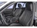 2016 BMW 3 Series Black Interior Front Seat Photo