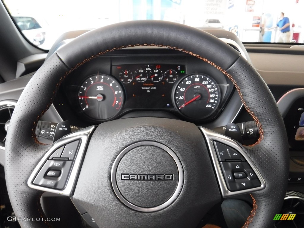 2017 Chevrolet Camaro SS Coupe 50th Anniversary 50th Anniversary Jet Black/Dark Gray Steering Wheel Photo #116073133