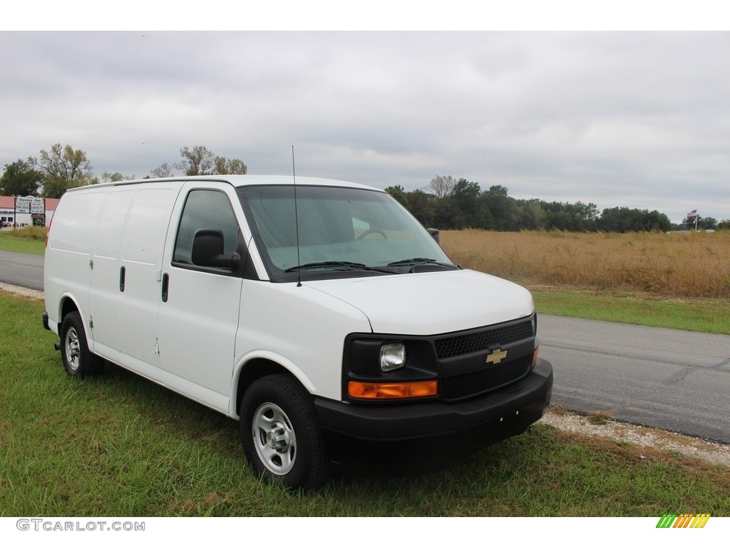 2008 Express 1500 Cargo Van - Summit White / Medium Pewter photo #15