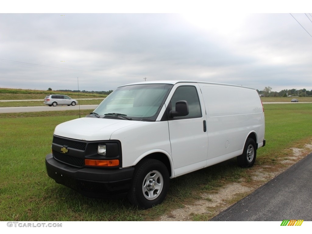 2008 Express 1500 Cargo Van - Summit White / Medium Pewter photo #19