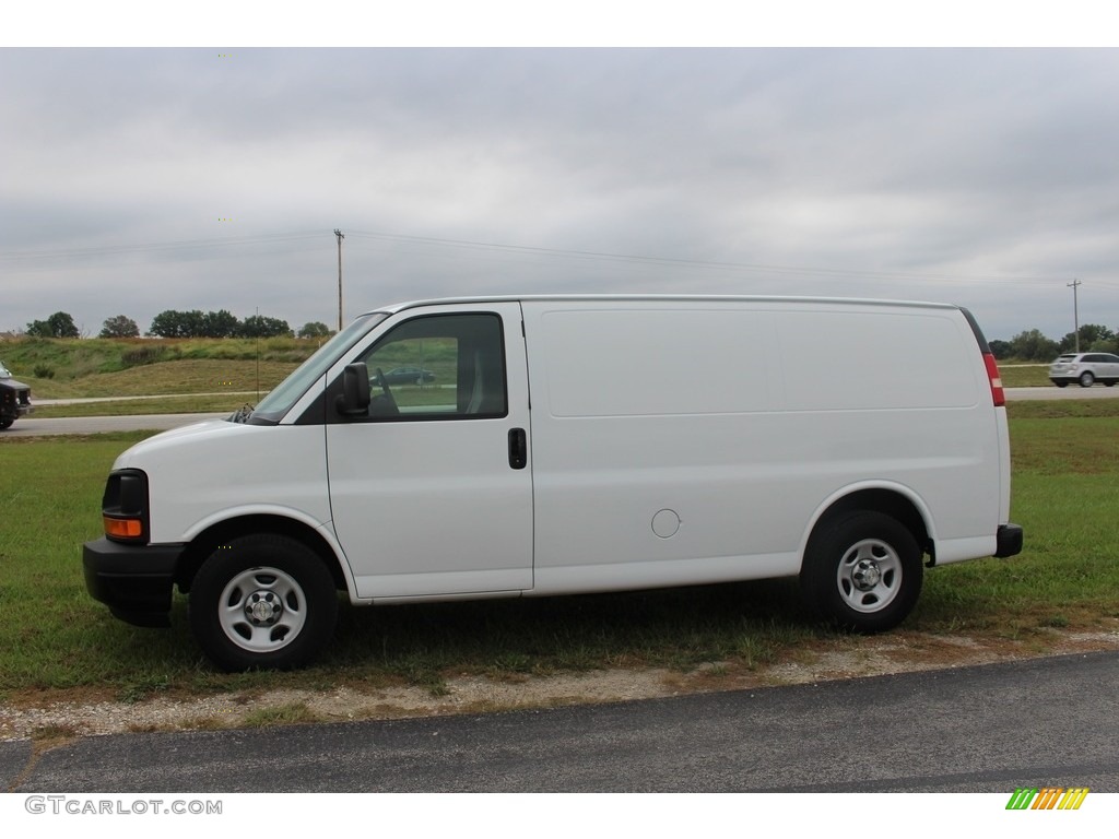 2008 Express 1500 Cargo Van - Summit White / Medium Pewter photo #20