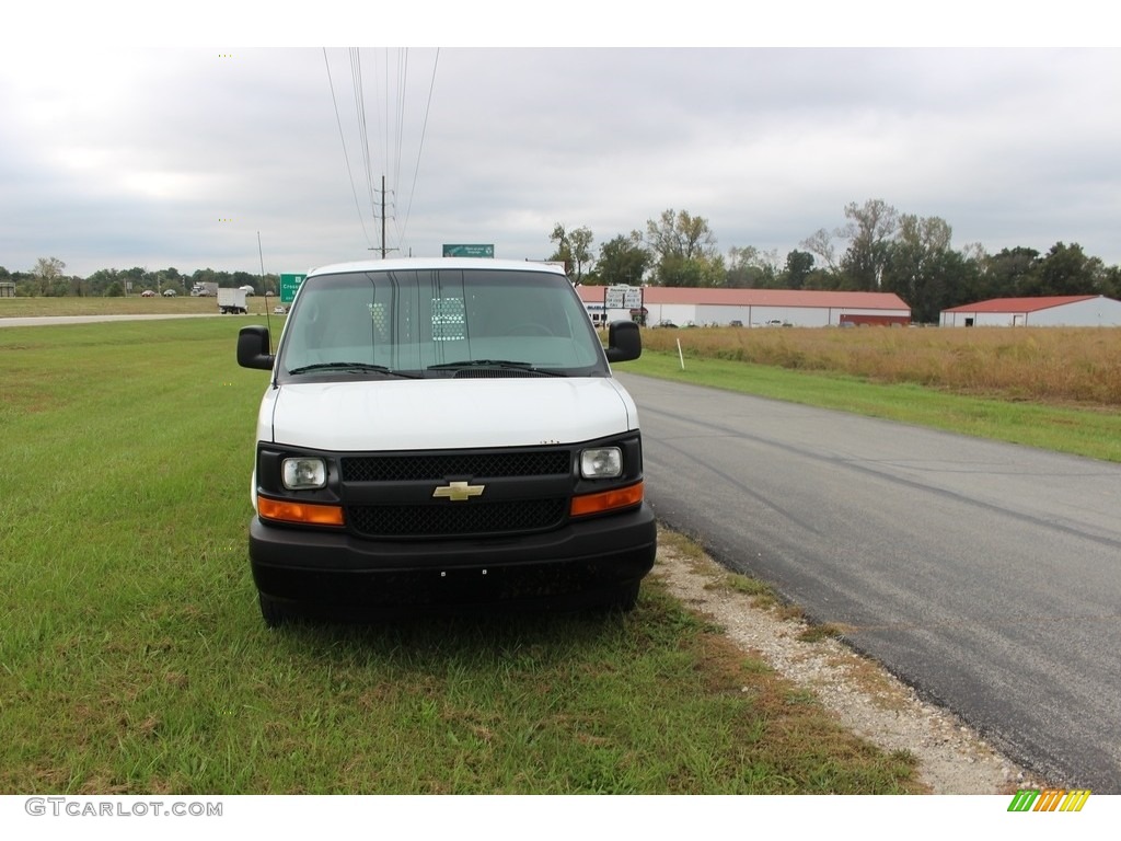 2008 Express 1500 Cargo Van - Summit White / Medium Pewter photo #23