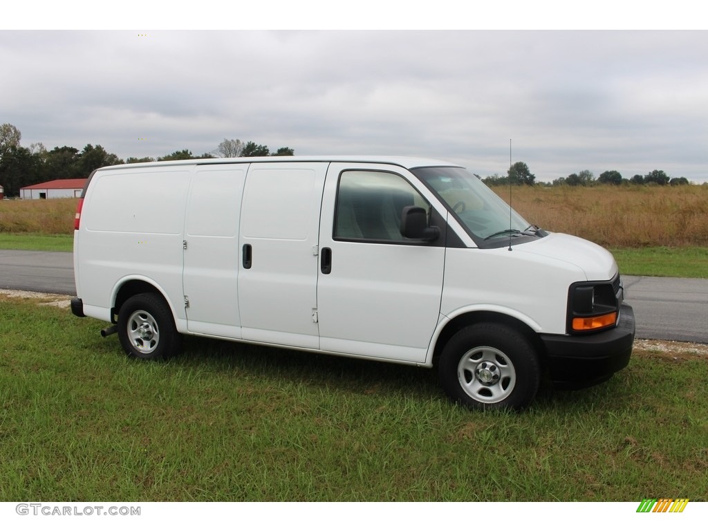 2008 Express 1500 Cargo Van - Summit White / Medium Pewter photo #34