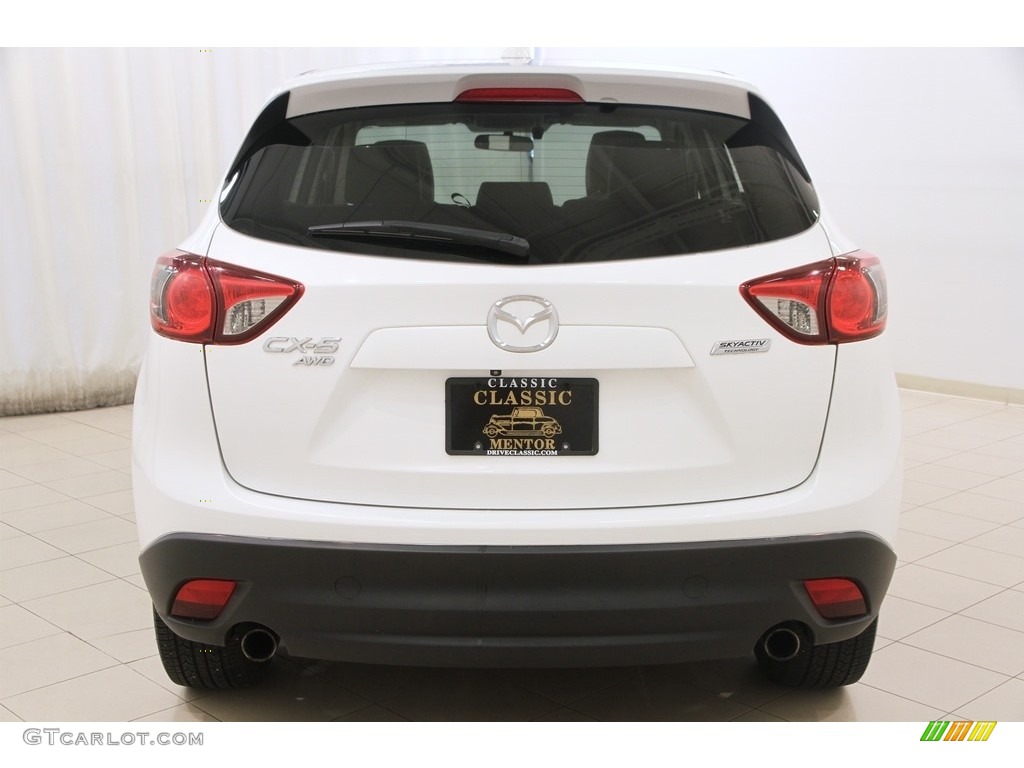 2014 CX-5 Grand Touring AWD - Crystal White Pearl Mica / Sand photo #14