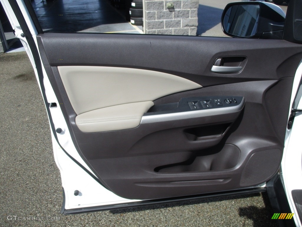 2014 CR-V EX-L AWD - White Diamond Pearl / Beige photo #6