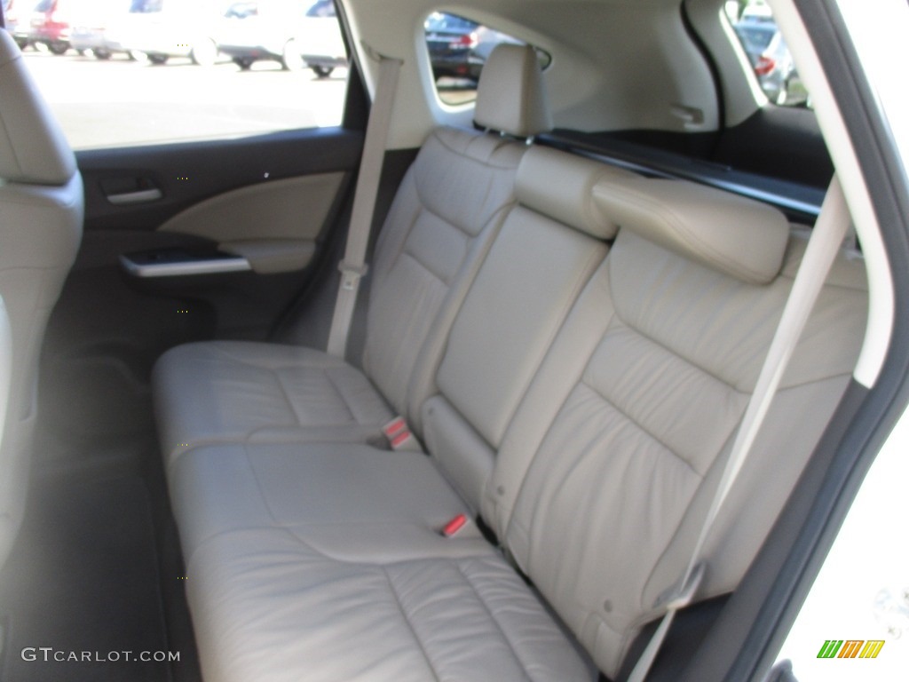2014 CR-V EX-L AWD - White Diamond Pearl / Beige photo #9