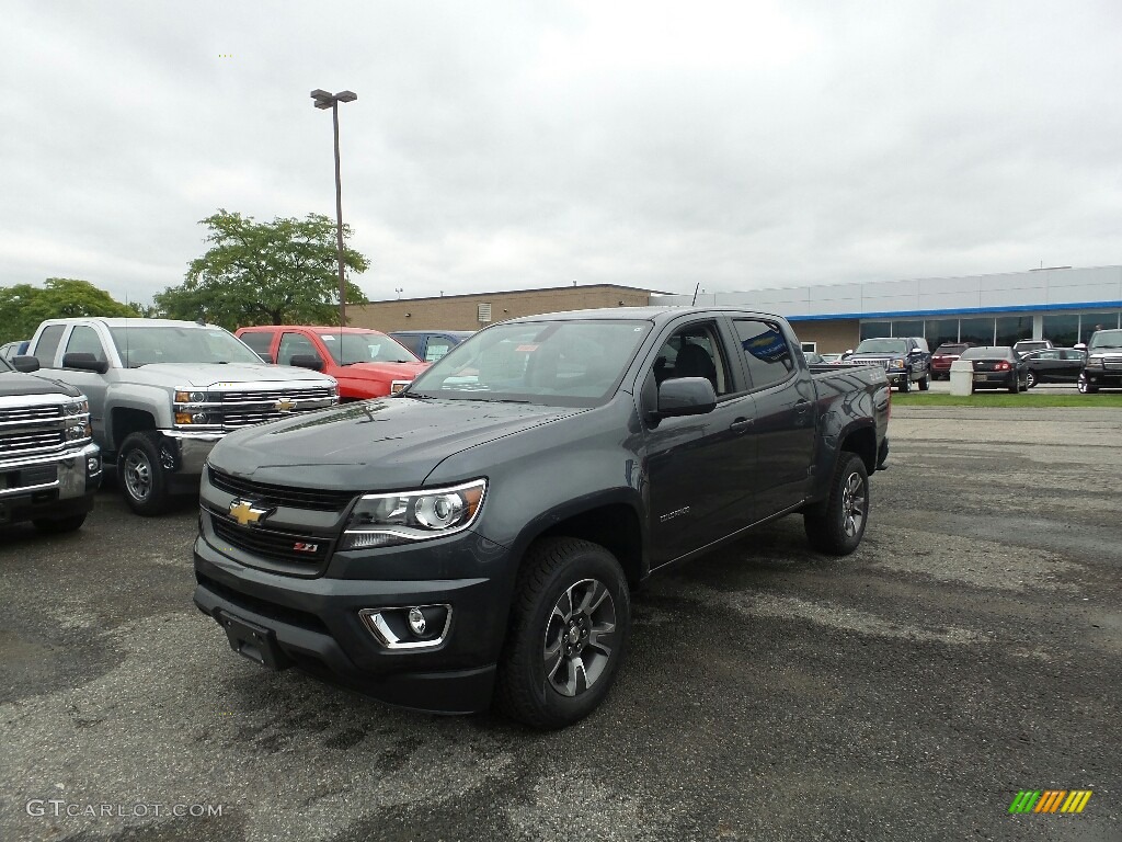 2016 Colorado Z71 Crew Cab 4x4 - Cyber Gray Metallic / Jet Black photo #1