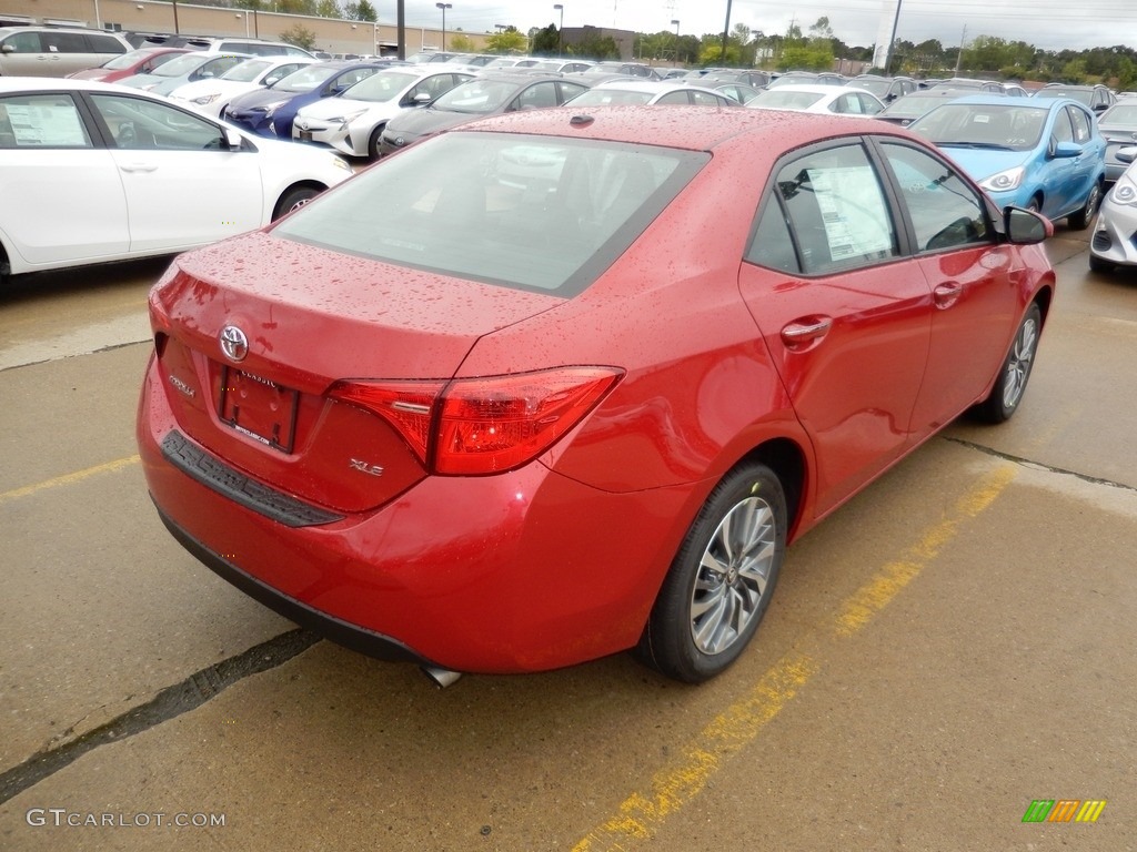 2017 Corolla LE - Barcelona Red Metalic / Black photo #2