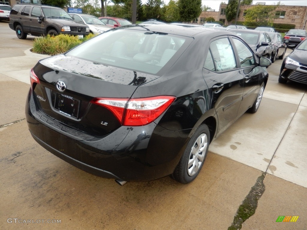 2016 Corolla LE - Black Sand Pearl / Ash photo #2